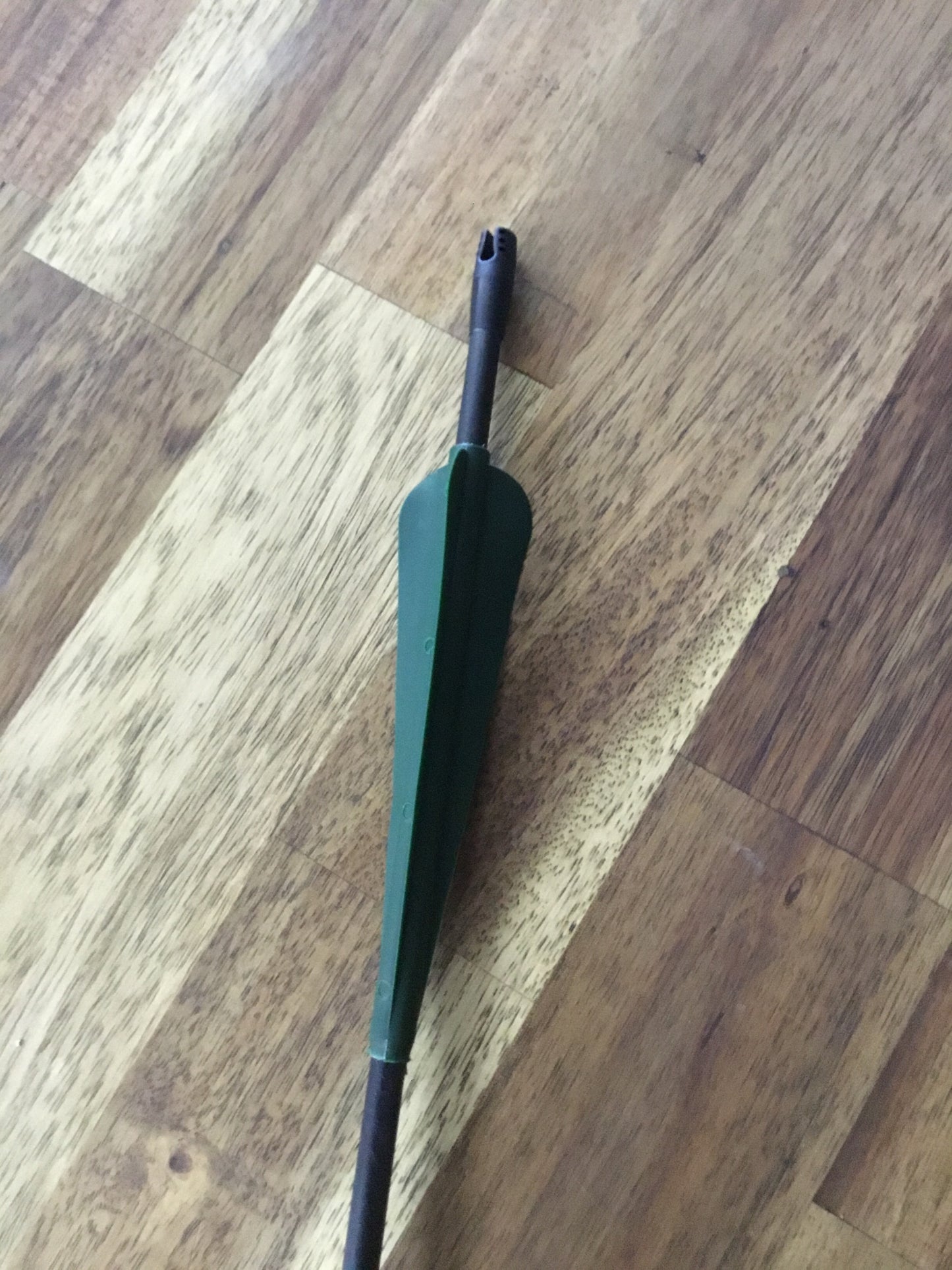 IDV BLACK SHAFT GREEN FLETCH Round Head LARP Arrow