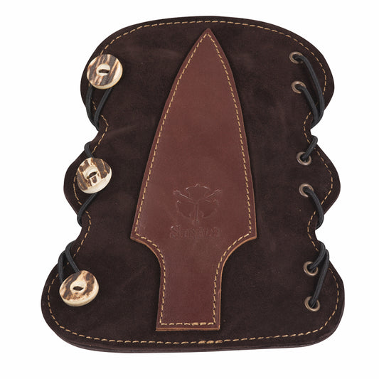 Strele Armguard Pomo 19cm with Buttons Brown