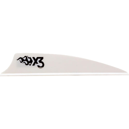 Bohning X3 Vanes White 2.25 in. 100 pk.