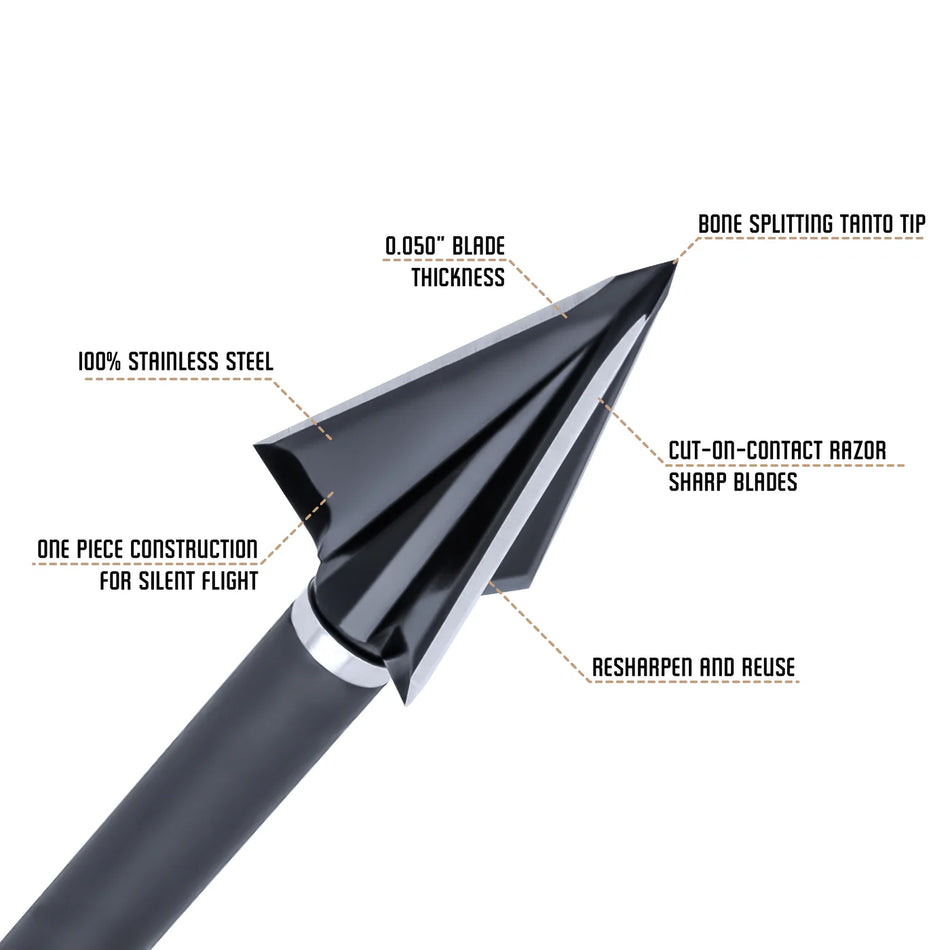 Ozcut Elite Series 3 Blade Broadheads 3 pk.