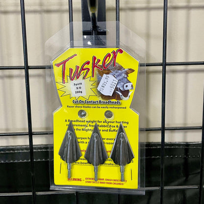 Tusker Spirit Screw-in pre-sharpenened broadhead 3pk