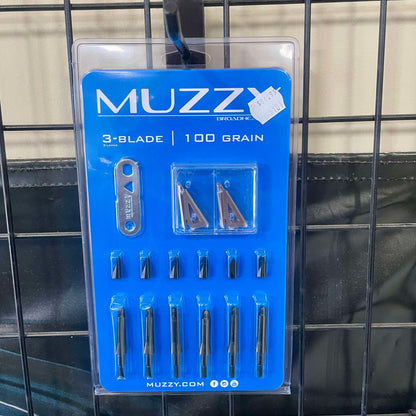 Muzzy 3-Blade 100gr Broadhead 6pk