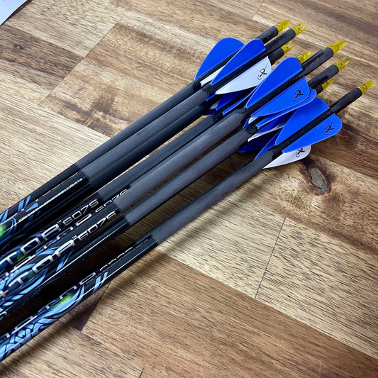 Carbon Express Predator 6075 PRE FLETCHED 12pk - Blue