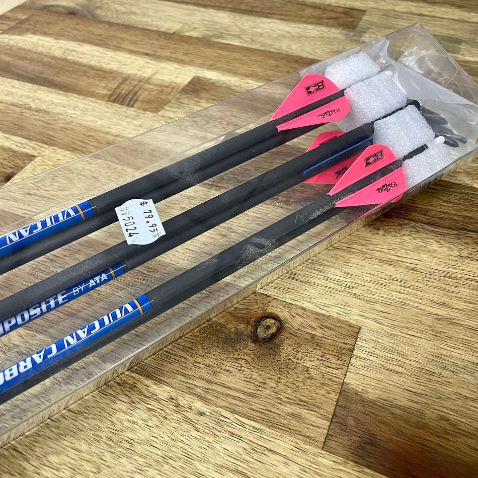 Vulcan Carbon Composite Black 6pk - (Blue/Pink Blazer Vane) 400 spine