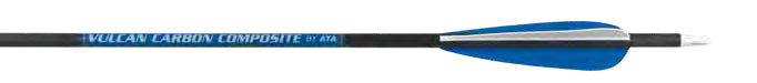 Vulcan Carbon Composite Blue/White 4” vane - 400 spine
