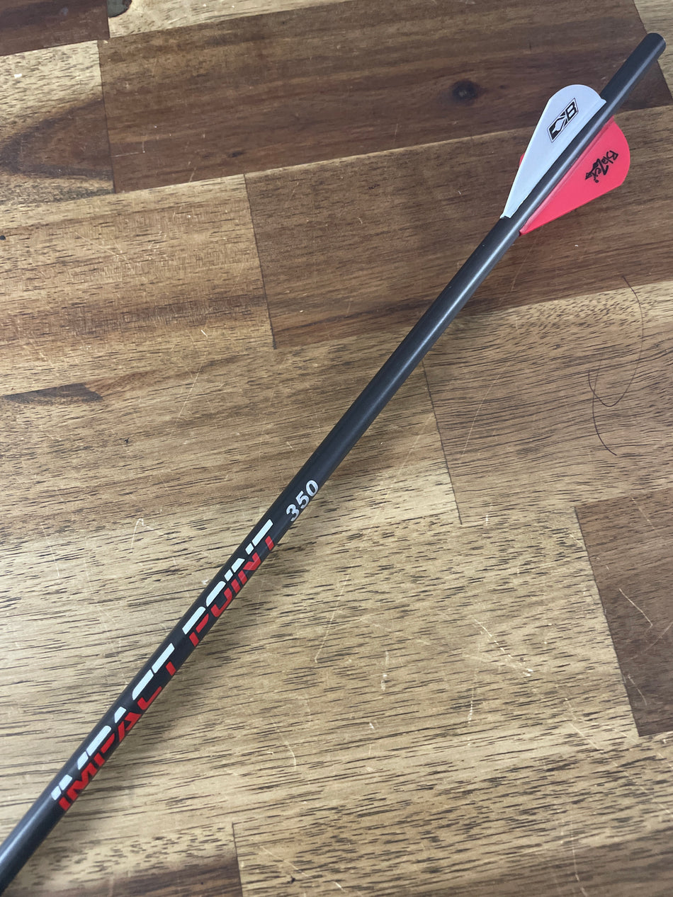 Impact Point 6.2mm Carbon Arrows Pre Fletched