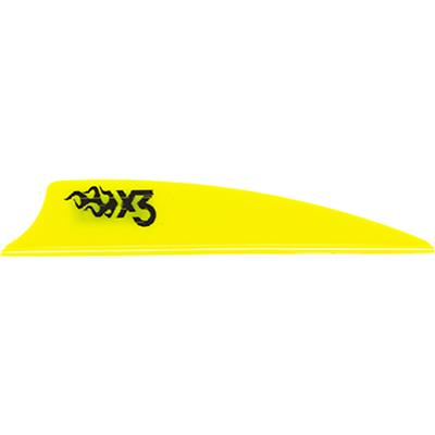 Bohning X3 Vanes Yellow 2.25 in. 100 pk.