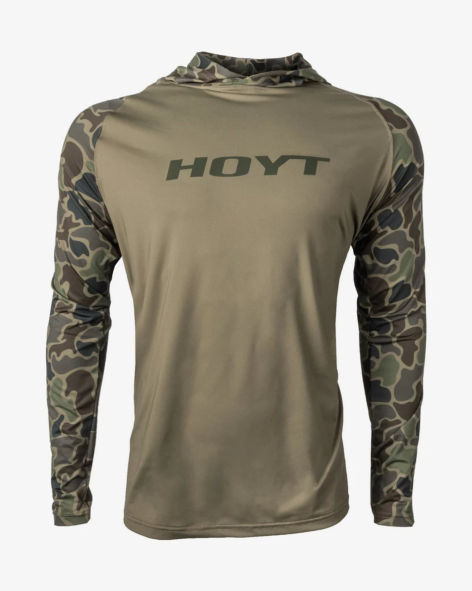 Hoyt Sun Shirt Hooded Long Sleeve - Duck Camo