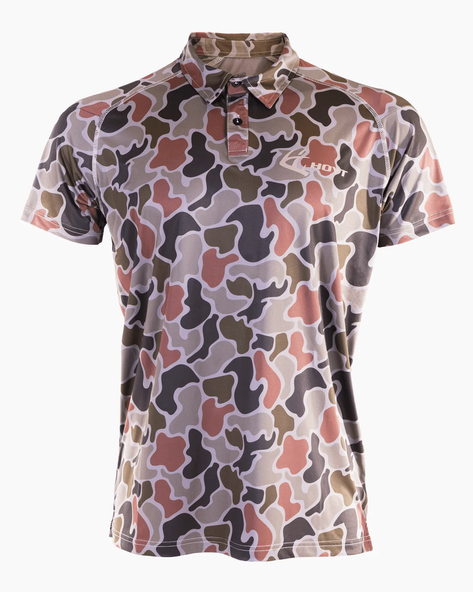 Hoyt Polo Shirt Brown Duck Camo