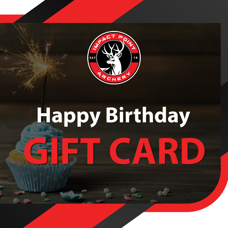 Impact Point Archery Gift Card Happy Birthday