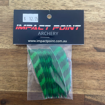 Right Wing 3in Parabolic Feathers 12pk