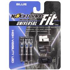 Nockturnal Fit Universal Lighted Nocks System BLUE 3 pk.