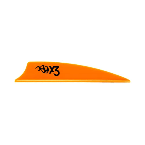 Bohning X3 Vanes Orange 2.25 in. 100 pk.