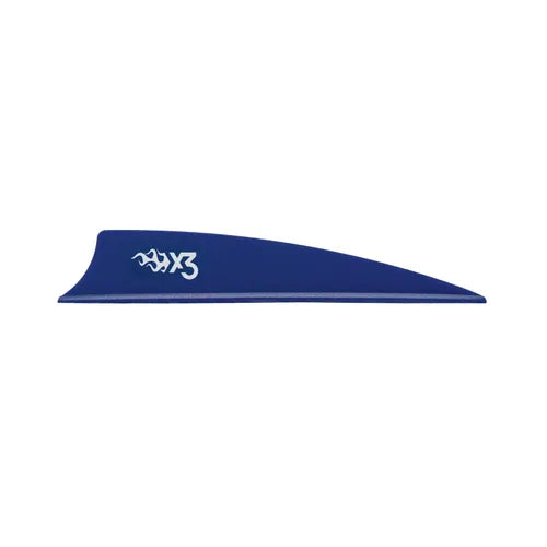 Bohning X3 Vanes Navy Blue 2.25 in. 100 pk.