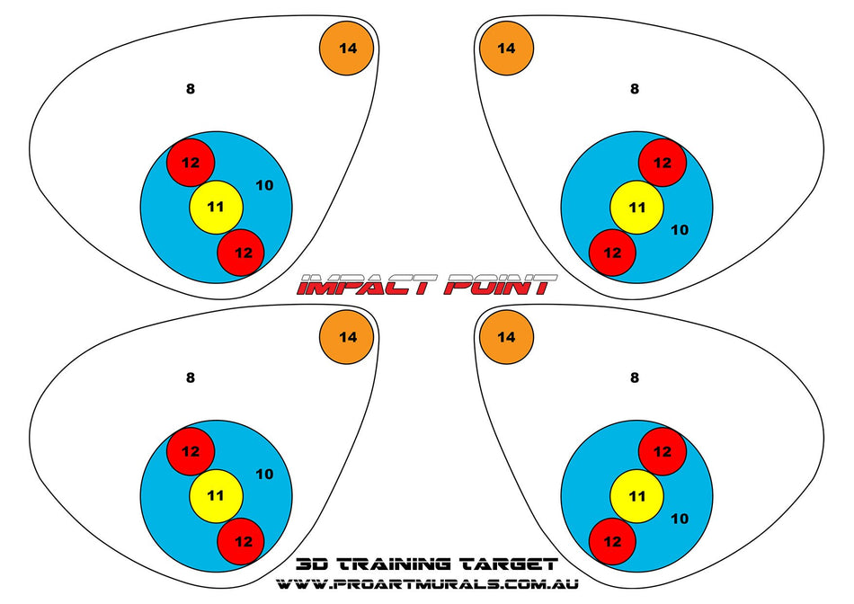 3D Training Target A4