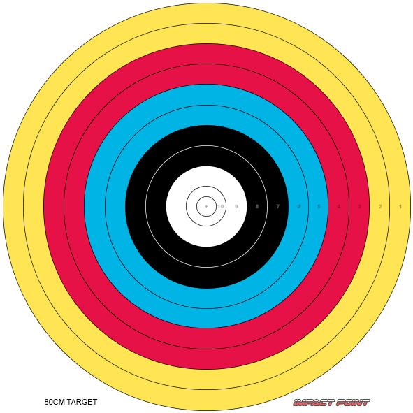 Reverse Colour Target 800 x 800 Fun Shoot Target