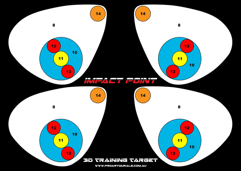 3D Training Target A4